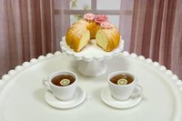 Miniature 1:6 scale Bundt Cakes and Tea for Fashion Dolls