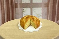 Miniature 1:6 scale Cornbread for Realistic Fashion Doll Thanksgiving Scenes