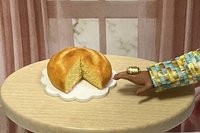 Miniature 1:6 scale Cornbread for Realistic Fashion Doll Thanksgiving Scenes