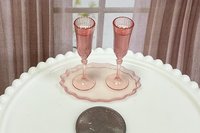  Miniature 1:6 scale Pink Champagne Set for Fashion Dolls