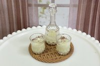 Miniature 1:6 scale Coquito Liqueur or Eggnog Drinks for Fashion Dolls