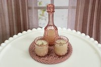 Miniature 1:6 scale Coquito Liqueur or Eggnog Drinks for Fashion Dolls