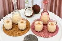 Miniature 1:6 scale Coquito Liqueur or Eggnog Drinks for Fashion Dolls