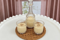 Miniature 1:6 scale Coquito Liqueur or Eggnog Drinks for Fashion Dolls