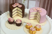 Miniature 1:6 scale Cakes and Cupcakes for Fashion Doll Scenes