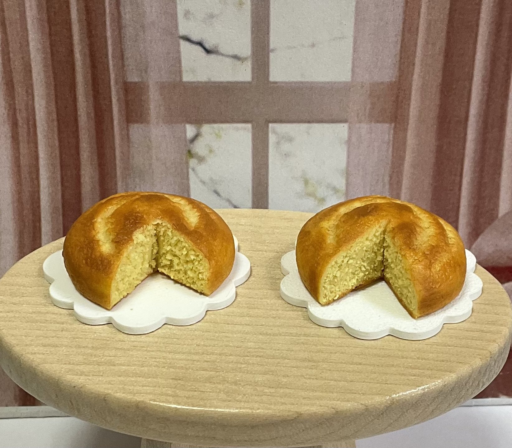 Miniature 1:6 scale Cornbread for Realistic Fashion Doll Thanksgiving Scenes