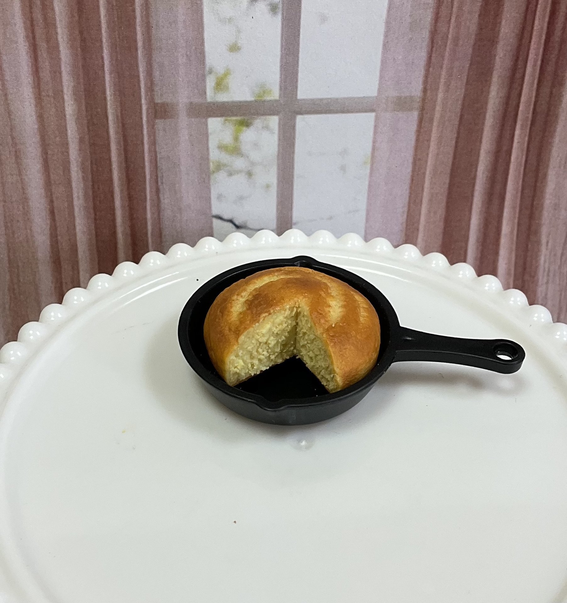 Miniature 1:6 scale Cornbread for Realistic Fashion Doll Thanksgiving Scenes