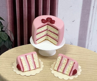 Miniature 1:12 scale Dollhouse Layer Cakes 
